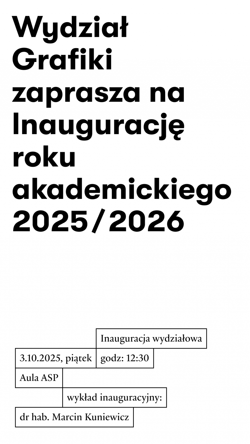 inauguracja roku akademickiego